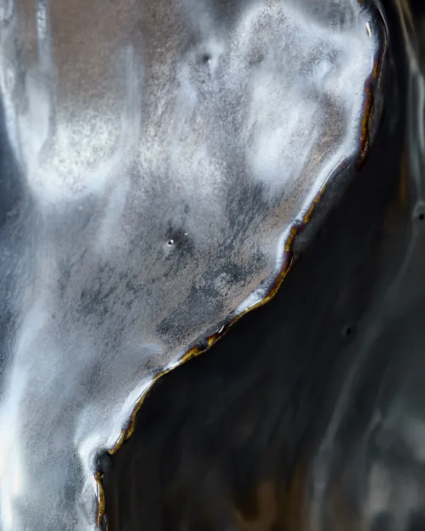 Waves Vase 25 cm Antique Metallic