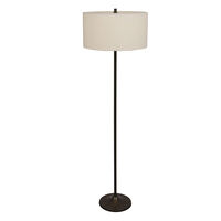 Soft Gulvlampe Metallisk Bronze / Linen White