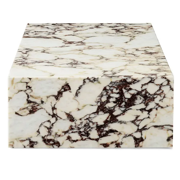 Plinth Low Soffbord 100x60 cm Calacatta Viola Marmor