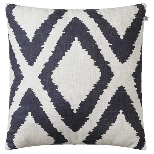 Diamond Pude 50x50 cm Blå / Off White