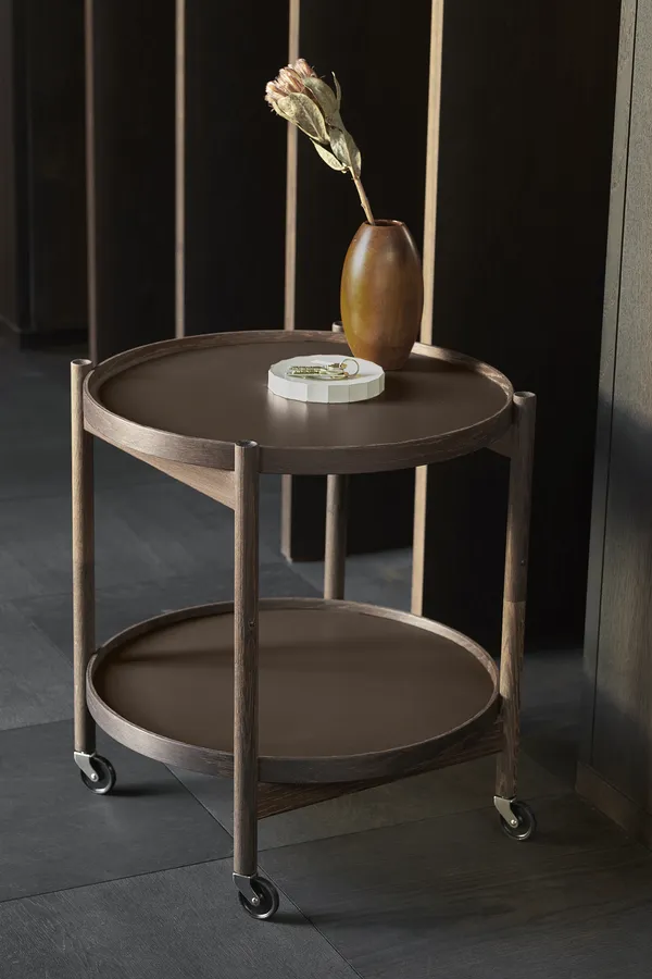 Bølling Bakkebord Ø50 cm Røget Eg / Earth