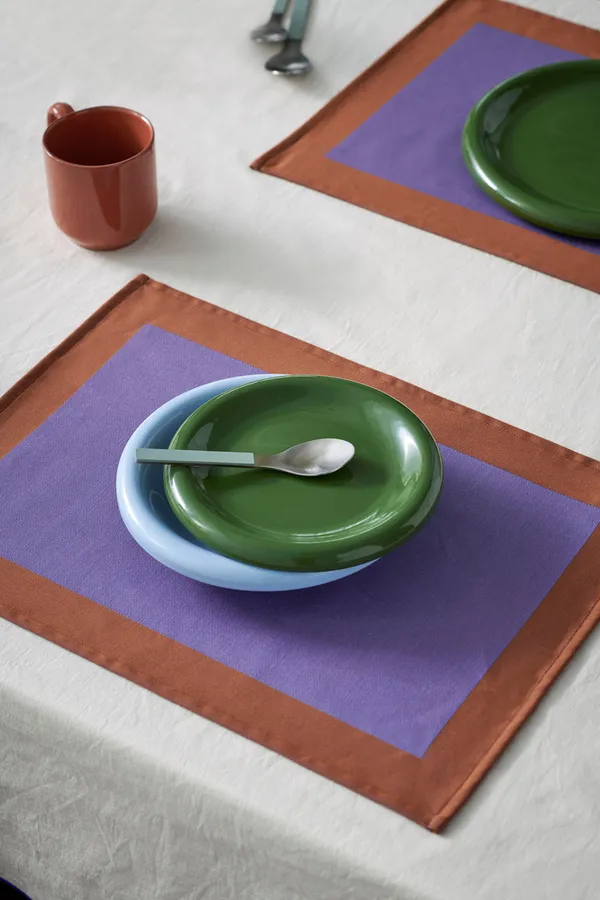 Barro Plate Set of 2 Ø18 cm Green