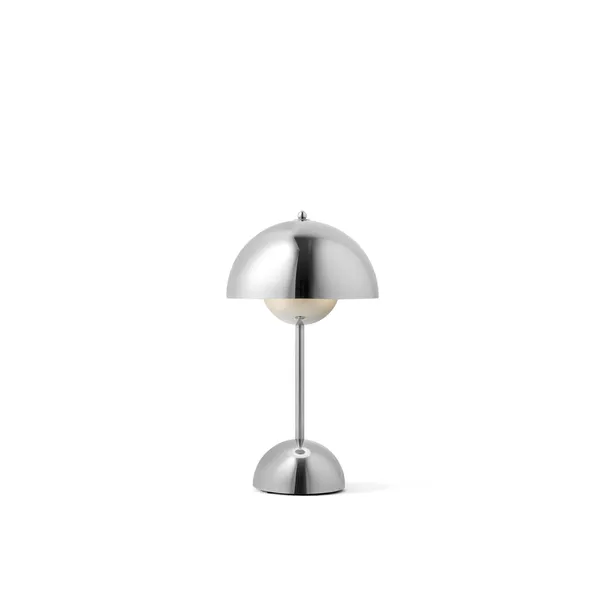 Flowerpot VP9 Pöytävalaisin Kannettava Chrome-Plated