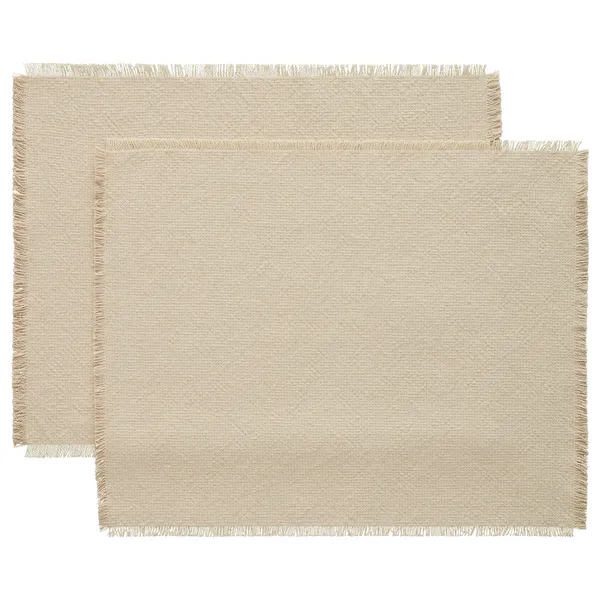 Ravella Dækkeserviet 40x50 cm 2-pak Sand / Offwhite