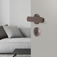 Vibe Plain Dørhåndtag Med Nøgleplade Dark Bronze
