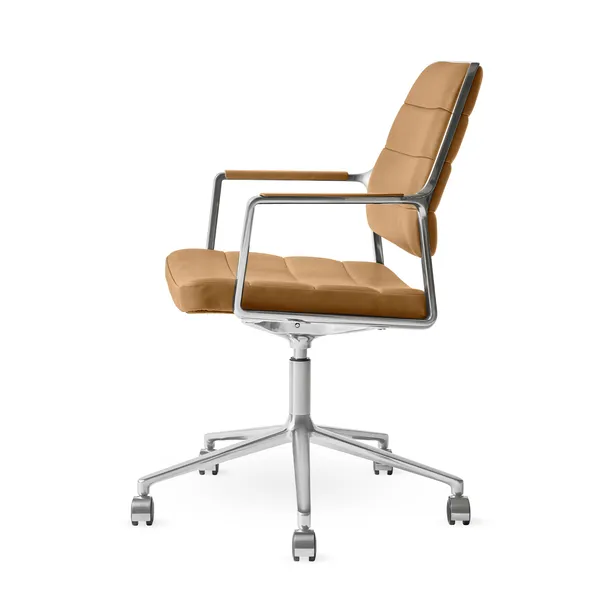 455+ Svingstol Med hjul Camel Leather