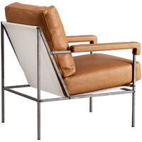 Seventy Five Lænestol Læder Challenger Brandy / Beige Kanvas