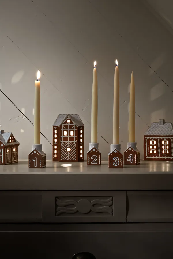 Gingerbread Adventsljusstake H75 cm