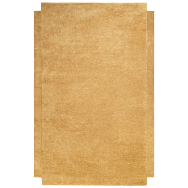 Level Uldgulvtæppe 200x300 cm Yellow Ochre