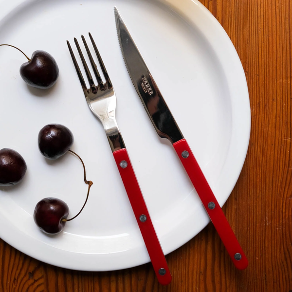 Bestikksett 4 Deler Bistrot Vinrød Sabre Paris