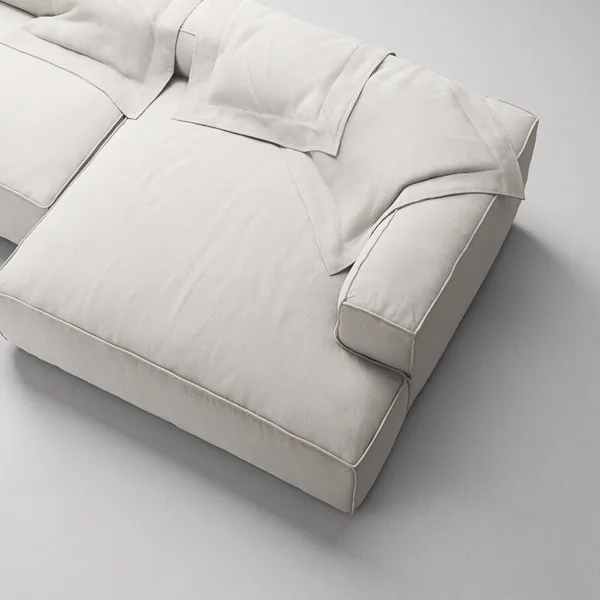 Grand Kolmipaikkainen Sohva leposohva Oikea Moon White