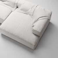 Grand Kolmipaikkainen Sohva leposohva Oikea Moon White