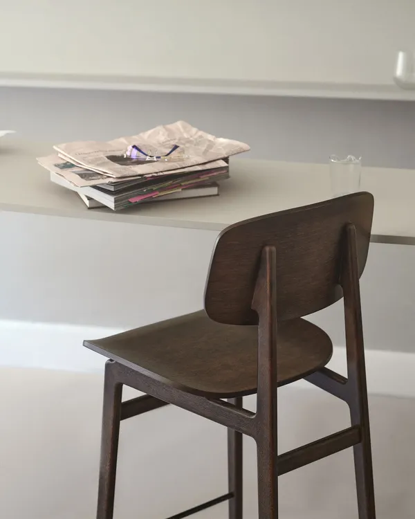 NY11 Bar Stool Dark Oak