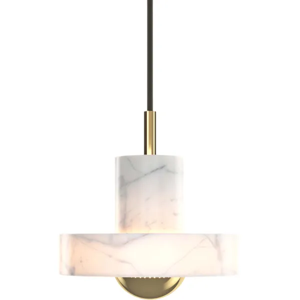 Stone Riippuvalaisin White Marble / Kulta