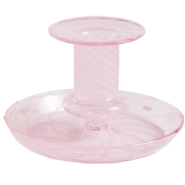 Flare Stripe Kynttilänjalka Pinkki / Valkoinen