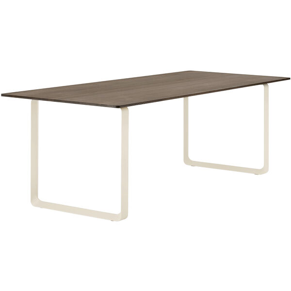 70/70 Bord 90x225 cm Massiv Røget Eg / Sand