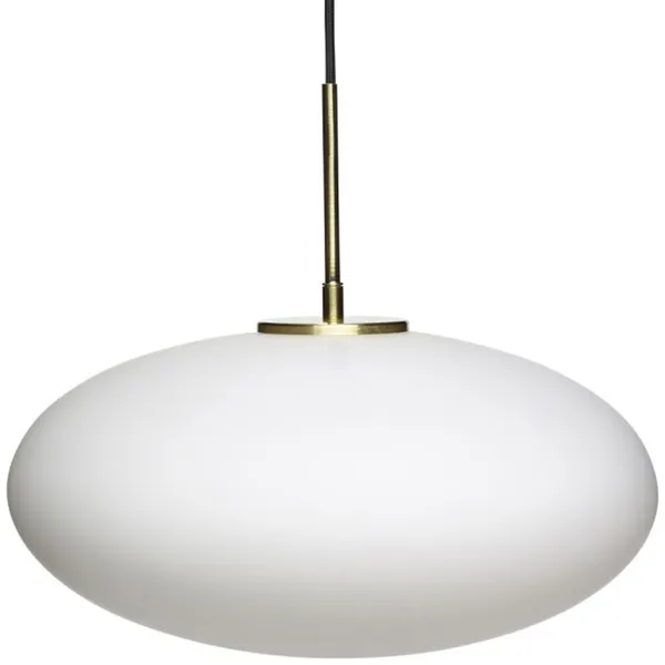 Muse Ellipse Pendellampe Ø40 cm Hvid