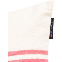 Embroidery Center Striped Linen/Cotton Tyyny 40x60 cm Pinkki/Luonnonvalkoinen