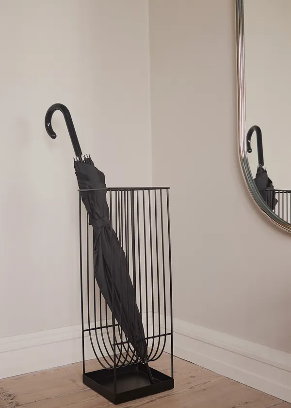 Curba Umbrella Stand Black