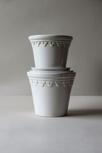 Copenhagen Kruka Med Fat Mineral White Ø18 cm