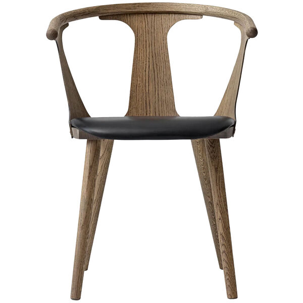 In Between Chair Sk2 Smoked Oiled Oak / Black Silk Leather