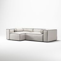 Grand Hue 3-Personers Sofa Divan Venstre Steam White / Mine Graphite