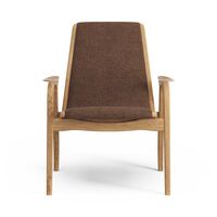 Laminett Lenestol Stoff Oljet Eik / Rust