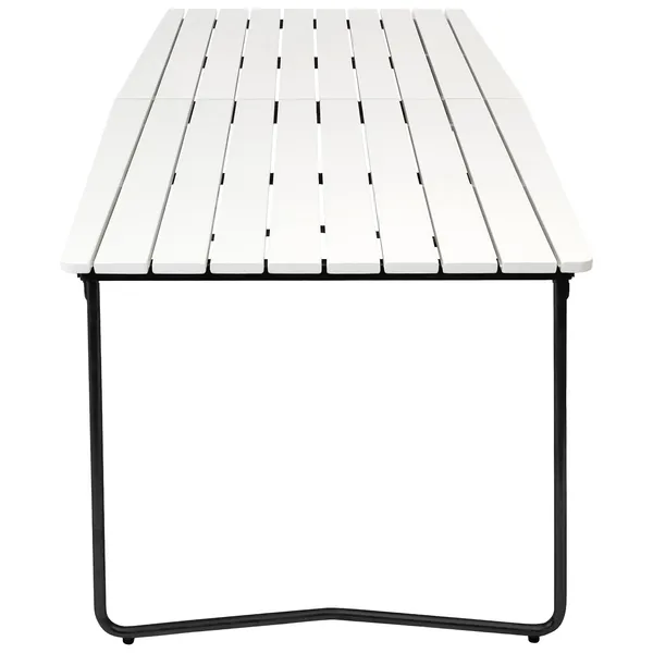 B31 Bord 92x230 Cm Vitlackerad Ek / Svart