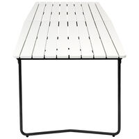 B31 Bord 92x230 Cm Vitlackerad Ek / Svart