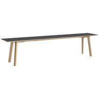 CPH Deux 215 2.0 Bänk 200 cm Stone Grey / Obehandlad Bok