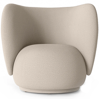 Rico Wool Bouclé Loungestol Naturlig