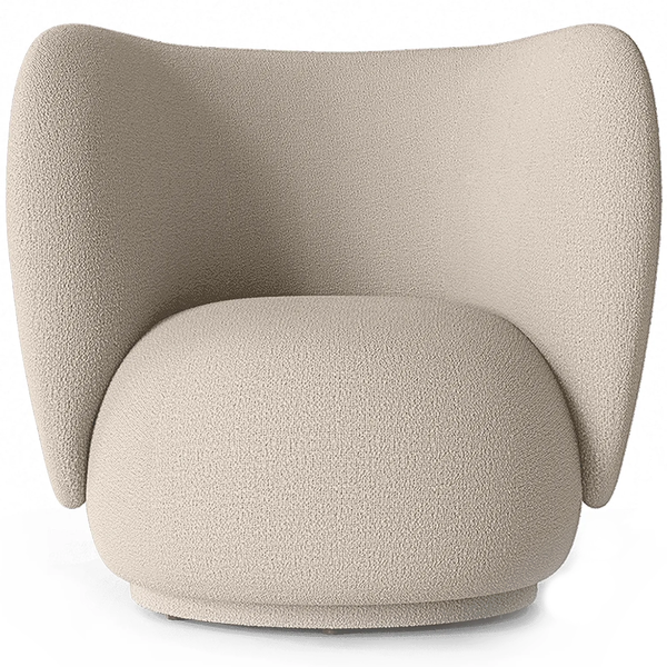 Rico Wool Bouclé Loungestol Naturlig