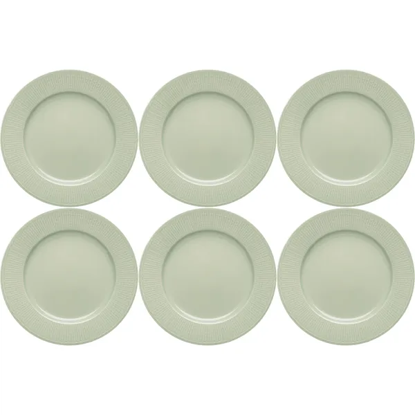 Swedish Grace Tallerken 27 cm 6-pak Meadow (Light Green)
