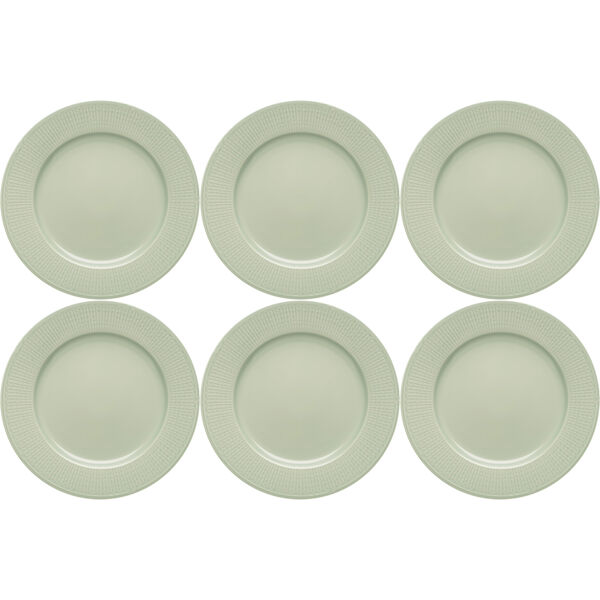 Swedish Grace Tallerken 27 cm 6-pak Meadow (Light Green)
