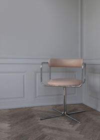 FF Svingstol Tan Skinn / Krom