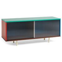 Colour Cabinet Skjenk Glassdør 120 cm / Multi