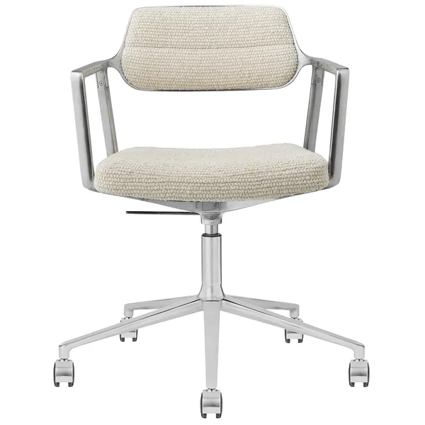 453+ Svingstol Med hjul Wavy Off-white