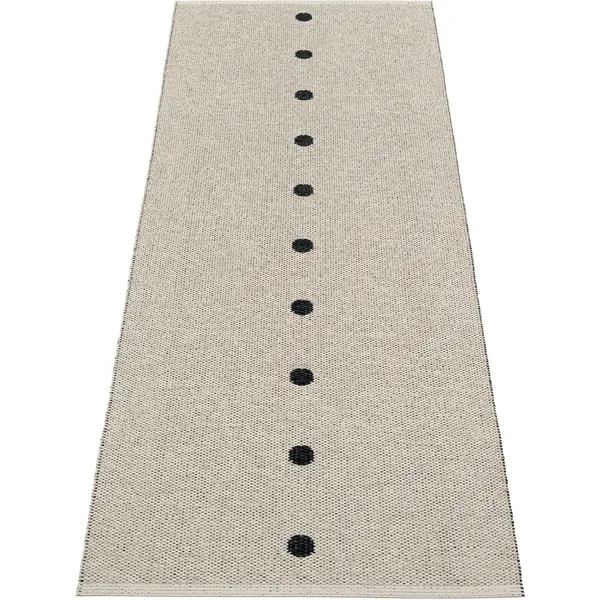 Peg Gulvteppe 70x200 cm Sort/Lin