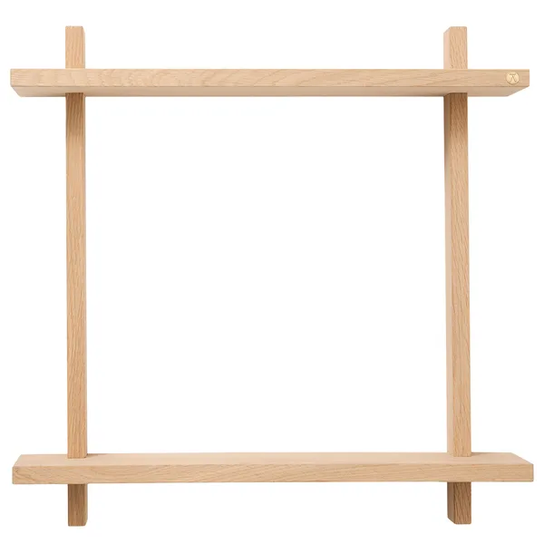 Treat Vägghylla Dubbel 50x50 cm Ek