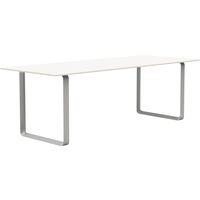 70/70 Bord 90x225 cm Laminat Hvidt / Gråt