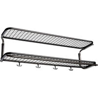 Classic 650 Hattehylle Dobbel Svart / Chrome 60 cm