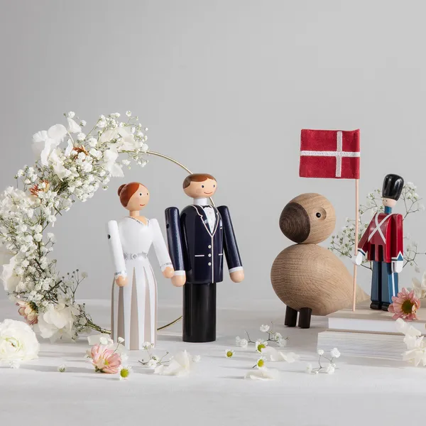 Groom Trefigur Svart/Svart / Hvit