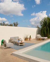Halves Salongbord 85 cm Off-white Terrazzo