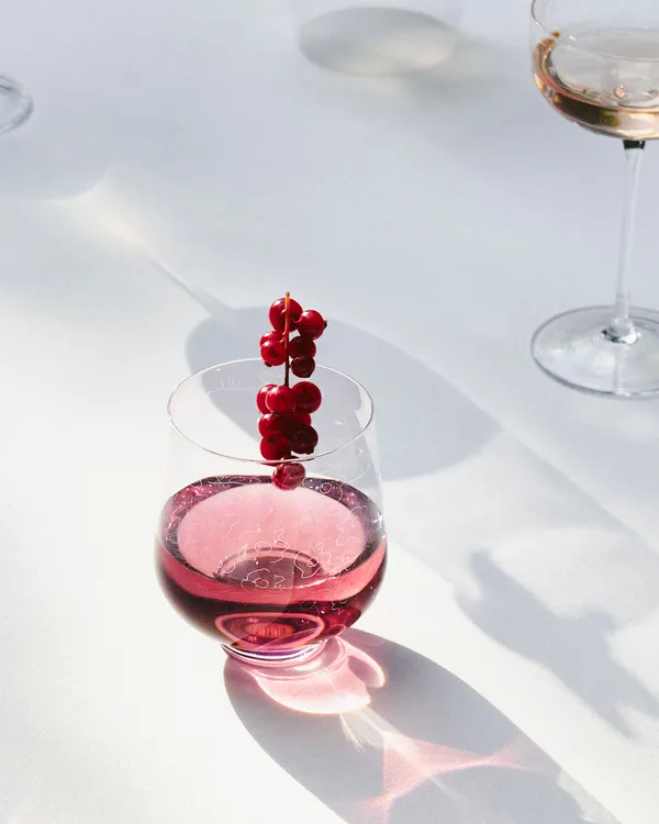 Midnight Flowers Glas 45 cl Transparent
