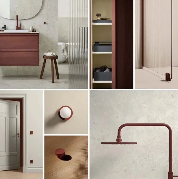Hide 120 Håndtak Reddish Brown