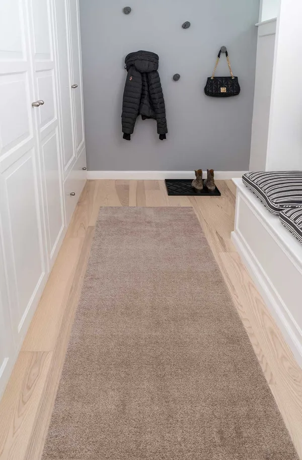 Unicolor Dørmåtte Sand / Beige 90x200 cm