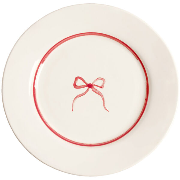 Bow Sidetallerken 22 cm Mørk Pink