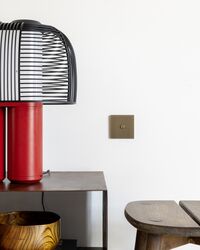 Yasuke Bordlampe Rød / Sort