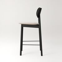 Elephant Barstol Sort / Beige breeze