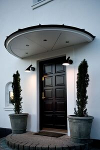 AJ 50 Vegglampe (utendørs) 8W LED Sort struktur